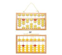 Portable 7-Row Abacus Classic Chinese Abacus Calculator Children Math Calculation Tool for Student Teacher Maths Class