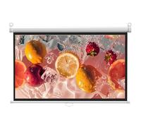 Portable 72" HD Projector Screen - Ceiling-Mount Roll-Up Beamer for Home Office & Gaming - 4:3 Aspect Ratio Perfect for Movies & Presentations