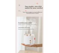 Portable 800ml Humidifier with Quiet Operation, Dual Adjustable Modes, and Soft Night Light for Creating a Relaxing Atmosphere in For office or Bedroom (white)