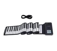Portable 88 Key Rolls Up Piano Electronic Keyboard Foldable Electronic Piano Flexible Silicone Keyboard Easy To Carry Foldable Portable Electronic Piano