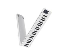 Portable 88 Keys Foldable Piano Digital Piano Multifunctional Electronic Keyboard Piano For Piano Student Instrument (Color : White)