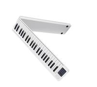 Portable 88 Keys Foldable Piano Digital Piano Multifunctional Electronic Keyboard Piano For Piano Student Instrument (Color : White)