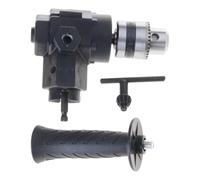 Portable 90° Three Jaw Chuck Corner Drill Adapter Bend Extension Chuck Drill Adapter for Narrow Space