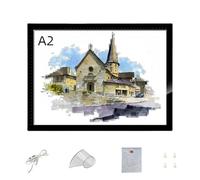 Portable A2/A3/A4 Light Pad for Diamond Painting, Led Tracing Light Board with 3 Color Modes and Storage Bag Light Up Tracing Box