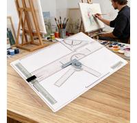 Portable A3 Drawing Board Drafting Table with Parallel Motion & Angle Adjustable, Precise Measurement for Artists Designers