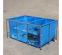 Portable Above Ground Fish Pond, Foldable Fish Aquarium Tank, for Indoor Outdoor Koi Culture and Agricultural Irrigation (100 * 60 * 50cm)