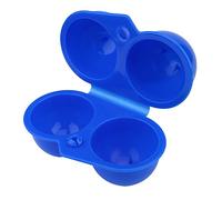 Portable ABS Eggs Storage Box Container for Outdoor Picnic and Camping, Lightweight with 2 Eggs Capacity, Convenient and Kitchen Tools Combo (Blue)