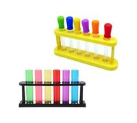 Portable ABS Graduated Tubes Dropper Set Clear Pipettes with Scale for Science Education School Laboratory Graded Tube