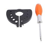 Portable, ABS Multi-Size Drill Bit Sharpener, Diameter 3-12, Grinder Attachment for Angle Grinder, Compatible with HSS, Carbide, Cobalt Bits (Black)