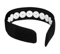 Portable Abs Polyester Acupressure Yoga Headband Black Scalp | Lightweight Portable Design, On-the-go Relaxation and Yoga Sessions, Circulation-focused Wrap