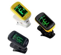 Portable ABS Tuner Responsive Sensors Long Battery Life Stable Guitar Accessory Clip on Tuner