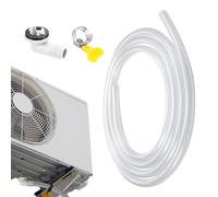 Portable AC Air Conditioning Exhaust Drum - Flexible Water Hose with Connection and Clamp Holder | Interchangeable, Leak-proof, Suitable for Air Conditioning Units