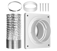 Portable AC Exhaust Hose Kit - Adjustable Vent Connector Seal Ring Set, Universal Window Duct Adapter, Airflow Cooling Extension System, Easy Install Durable Design | Apartment Bedroom Bathroom Living