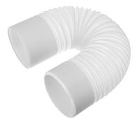 Portable Ac Exhaust Hose Polypropylene 150mm X 1.5m | Counterclockwise Threaded Fit, Temperature Tolerant 20C to 90C, White Finish for Home Venting