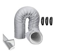 Portable Ac Hose Insulation - Dustproof Insulated UV-Resistant | Portable Ac Exhaust Duct Vent Cover | for Garage Living Room Basement Apartment Farmhouse