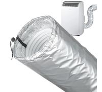 Portable AC Hose Insulation Sleeve - 151.9x27.4 cm Adjustable Waterproof, Heat Reduction, AC Hose Insulation Wrap, Air Vent Insulator Fits 5-5.9" Diameter ExhaustHose, Easy Installation