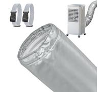 Portable AC Hose Insulation Sleeve 80 Inch Long, 3 Layers Waterproof Air Conditioner Hose Cover Wrap for 5" & 5.9" Diameter Exhaust Vent Duct, One-Step