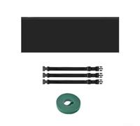 Portable AC Hose Insulation Sleeve, Air Conditioner Hose Cover Wrap with 3 Adjustable Straps, Fits for 5" - 5.9" Diameter Exhaust Hose(Black)