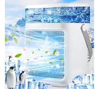 Portable Air Conditioner - Rechargeable Personal AC Unit Evaporative Air Cooler with 3 Speeds, Timer, LED Lights & Aromatherapy, Mini Air Conditioner Cooling Fan for Bedroom Home Office