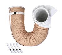 Portable AC Sleeve, Adjustable Heat Wrap, Insulated Pipe Cover, Cooling Vent Shield, Universal Fit 5 and 5.9 Inch, for Window Outdoor RV Garage Door Patio Apartment Dorm Travel Setup Routine Care