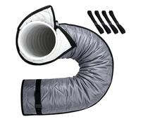 Portable AC Sleeve, Adjustable Heat Wrap, Insulated Pipe Cover, Cooling Vent Shield, Universal Fit 5 and 5.9 Inch, for Window Outdoor RV Garage Door Patio Apartment Dorm Travel Setup Routine Care
