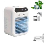 Portable Ac Unit, 2 Speeds Adjustable, Ultra-Quiet, Portable Air Conditioner Instant Cooling, Evaporative Cooler Air Conditioner