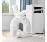 Portable AC Vent Duct 6 Inch for Princess 358909 Smart Airconditioner 9000 | Compressible 6 inch vent duct with reinforced flexible wall left thread fitting and coupler for hot air discharge.