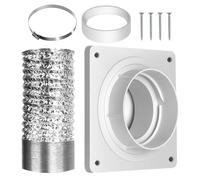 Portable AC Vent Kit - Adjustable Exhaust Hose & Window Panel for Portable Air Conditioners | Quick Installation for Window AC Venting | Fits Most 5-7 Inch Hoses | Home, Garage, Dorm Room
