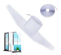Portable AC Window Seal Kit - Adjustable Vent Kit, Insulated Barrier Shield | Weatherproof Air Conditioner Guard, Universal Mobile Cooling Accessory,