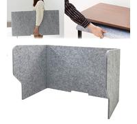 Portable Acoustic Desk DividerFoldable for Office & Classroom Lightweight 60cm Soundproof Partition Effective Noise Reduction Easy Storage Grey Color