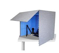 Portable acoustic panels, Portable Vocal Booth,isolation Booth For Music Studio Bedroom Home,Decreasing Noise(Blue)