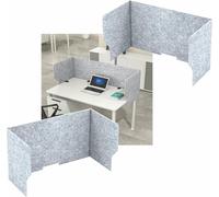 Portable Acoustic Partition Panels 2 Pack SoundAbsorbing Desk Dividers 60/80/100 cm FreeStanding Privacy Screens for Offices Schools Libraries