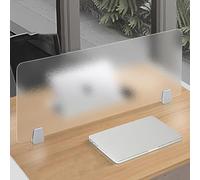 Portable Acrylic Desk Divider - Free Standing Tabletop Partition for Home and Office Workstations to Reduce Visual Distractions and Enhance Focus