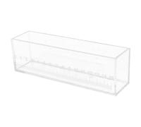Portable Acrylic Fish Observing Box with Scale for Tank Science Class Study | Shatter Resistant Design with Smooth Walls, Open Top for Easy Observation, Mini Aquarium for Aquatic Measurement