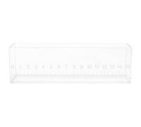 Portable Acrylic Fish Viewing Box with Scale for Measurement | Open Top, Smooth Walls, Shatter Resistant Build, Science Class Study, Fish Tank Breeding Support
