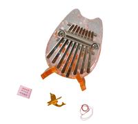 Portable Acrylic Kalimba Thumb Piano 8 Keys Finger Piano Small Kalimba Pianos Beginner Keyboard Instrument Easy to Use Portable Acrylic Pocket Kalimba Thumb Piano Beginner Keyboard Instrument
