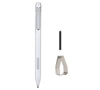 Portable Active Stylus Pen for Pro3 Pro4, Touch Screen Tablet Stylus with 1024 - Level Pressure Sensitivity, Eraser + Right - Click Buttons, Lightweight Precision (Silver Gray)