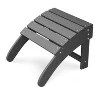 Portable Adirondack Ottoman, HDPE Plastic Footrests | All-Weather Patio Foot Stool for Adirondack Chairs, Pool, Backyard & Fire Pit