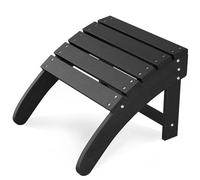 Portable Adirondack Ottoman, HDPE Plastic Footrests | All-Weather Patio Foot Stool for Adirondack Chairs, Pool, Backyard & Fire Pit