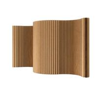 Portable Adjustable Folding Room Divider - High ion Wall for Office, Studio, Dorm & Retail - Teles Paper Screen (Brown, 180x200x36cm)