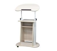 Portable Adjustable Height Rolling Desk with WheelsIdeal Teacher Podium Stand for Classroom Office Lectures & Training SessionsVersatile Mobile Laptop Desk