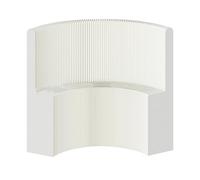 Portable Adjustable Partition, Paper Room Divider Screen Brown And White Multiple Sizes(White,H1.5xW0.36xL5-6m)