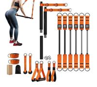 Portable Adjustable Resistance Pilates Bar Kit | Total Body Workout Tool For Women Men Professionals Beginners Enthusiasts Fitness Gym In The Home