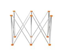 Portable Adjustable Saw Horses,Folding Steel Firewood Cutting Stand,Work Support Sawhorse,1500kg Load Capacity,for Warehouses Factories Farms(112x60x72cm)