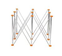 Portable Adjustable Saw Horses,Folding Steel Firewood Cutting Stand,Work Support Sawhorse,1500kg Load Capacity,for Warehouses Factories Farms(112x112x72cm)