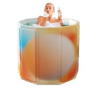 Portable Adult Bathtub-Thickened Full Body Bathtub | Foldable Hot Water Bath Bucket for Small Apartments, Spa Tub for Women and Men, Relaxation For Home