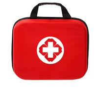 Portable AED Carrying case, Medical defibrillator Storage Bag with Red Cross Logo, First aid kit for Hospitals and Public Places.(Red,23 * 18 * 8cm)