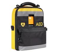 Portable Aed Storage Bag, Defibrillator Pouch Emergency Instrument Container with Adjustable Shoulder Straps & Reflective Strips, for Home, Office, Public Places