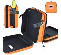 Portable Aed Storage Bag, Defibrillator Pouch Emergency Instrument Container with Adjustable Shoulder Strap & Reflective Strips, First Aid Aed Medical Bag, Eye-catching Color for Home, Office
