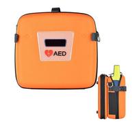Portable AED Storage Bag, Defibrillator Storage Case with Adjustable Shoulder Straps, Two-Layer Design, Eye-catching Emergency Storage Bag, for Home, Office